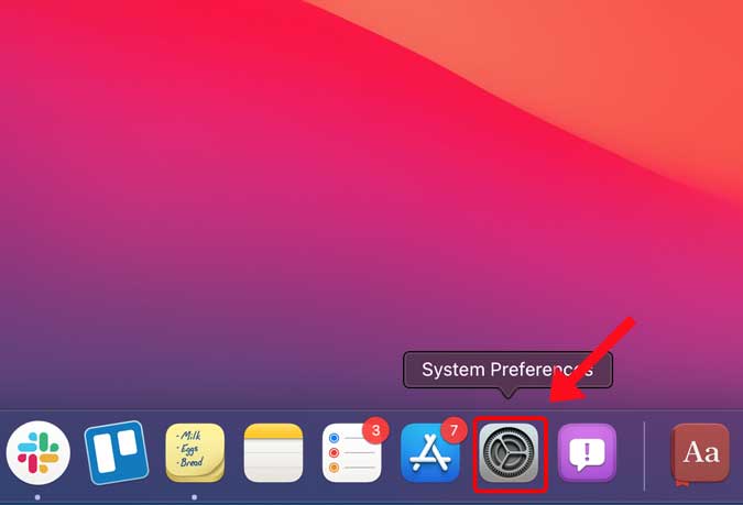 open the System Preferences app
