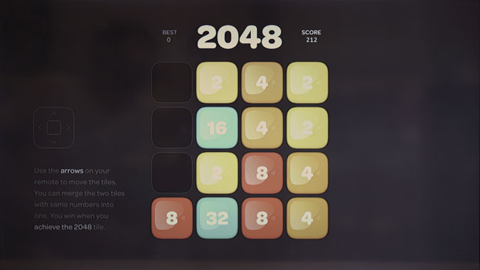2048 game screenshot