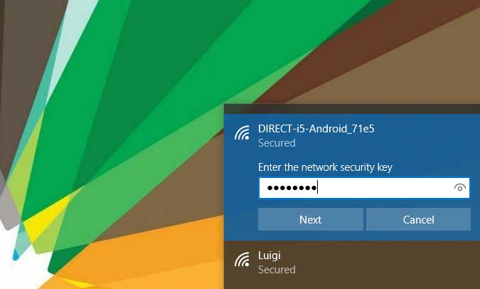 Share WiFi from Android to Windows