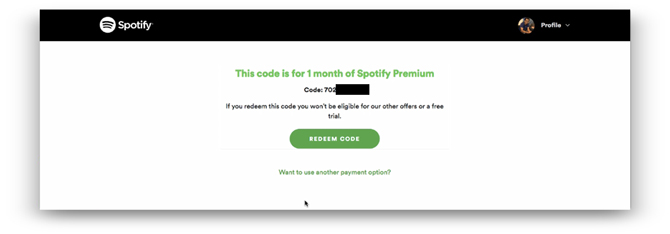 how to pay for spotify premium outside the us- Redeem Code