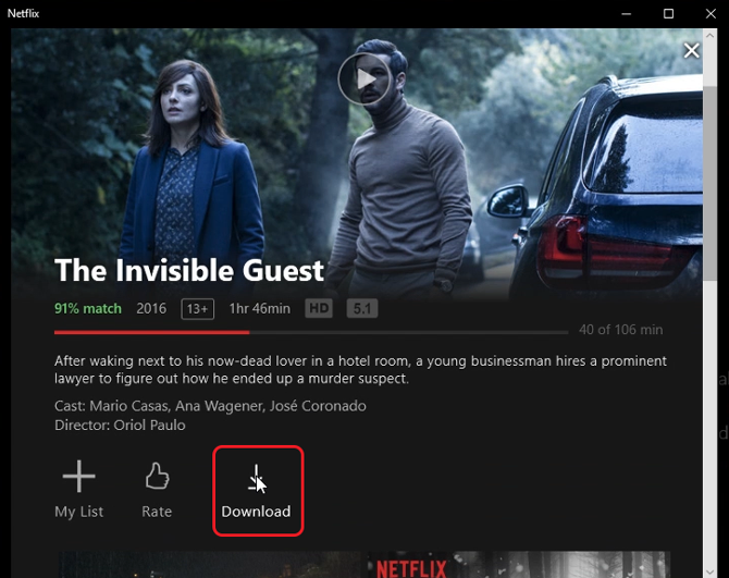 download Netflix on a mac- download button