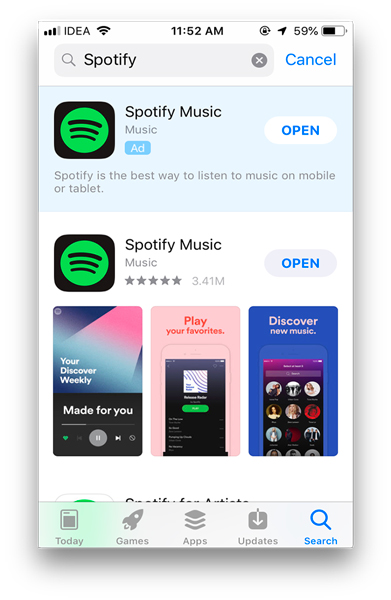 how to change app store country- Spotify
