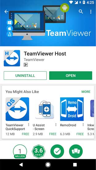 install TeamViewer Host.