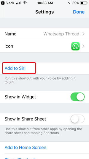 send whatsapp without saving contacts- add to siri