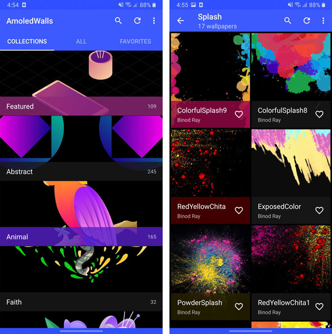 AmoledWalls - best wallpaper app for android