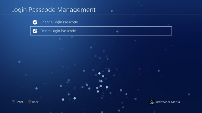 put a password on PS4- management