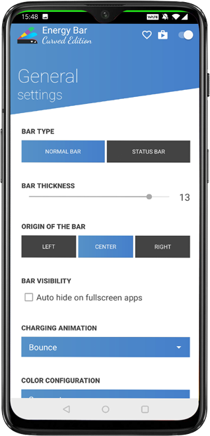 best notch apps- Energy bar