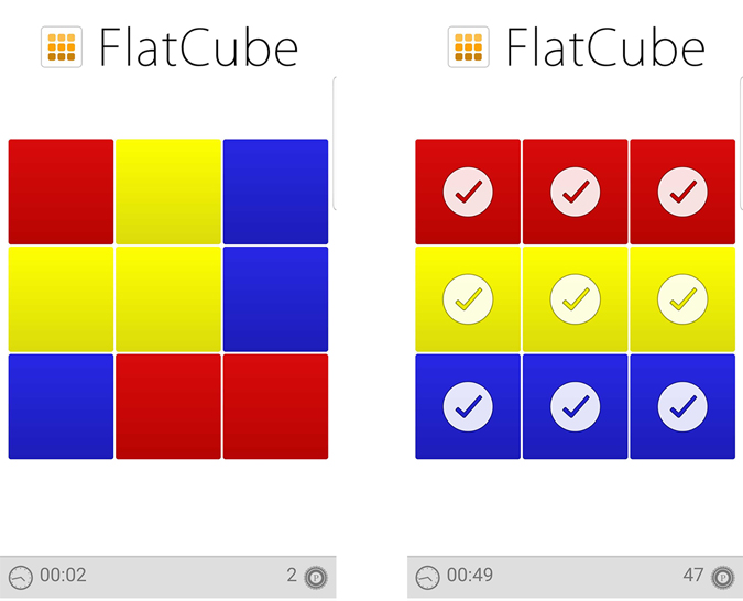 Playing Flatcube game