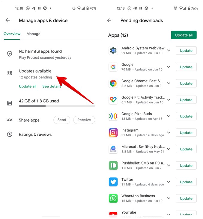 Android Update All Apps