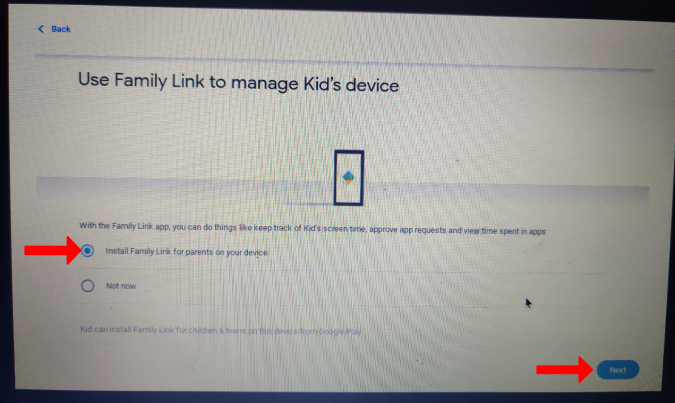 Install Family Link on your device 