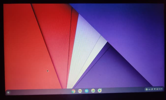 Chromebook desktop page. 