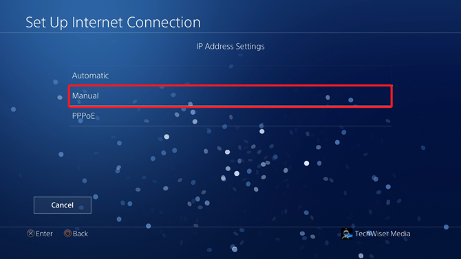change dns on ps4- manual