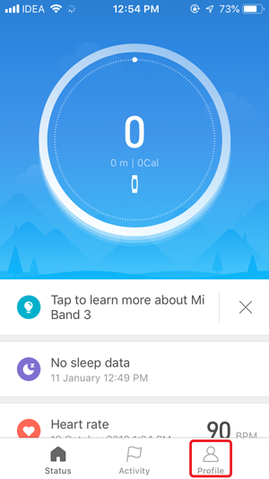 disable auto heart rate monitor- mifit