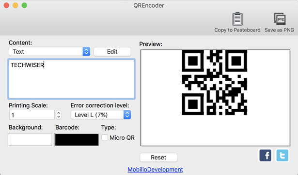 Offline QR code generator- QREncoder