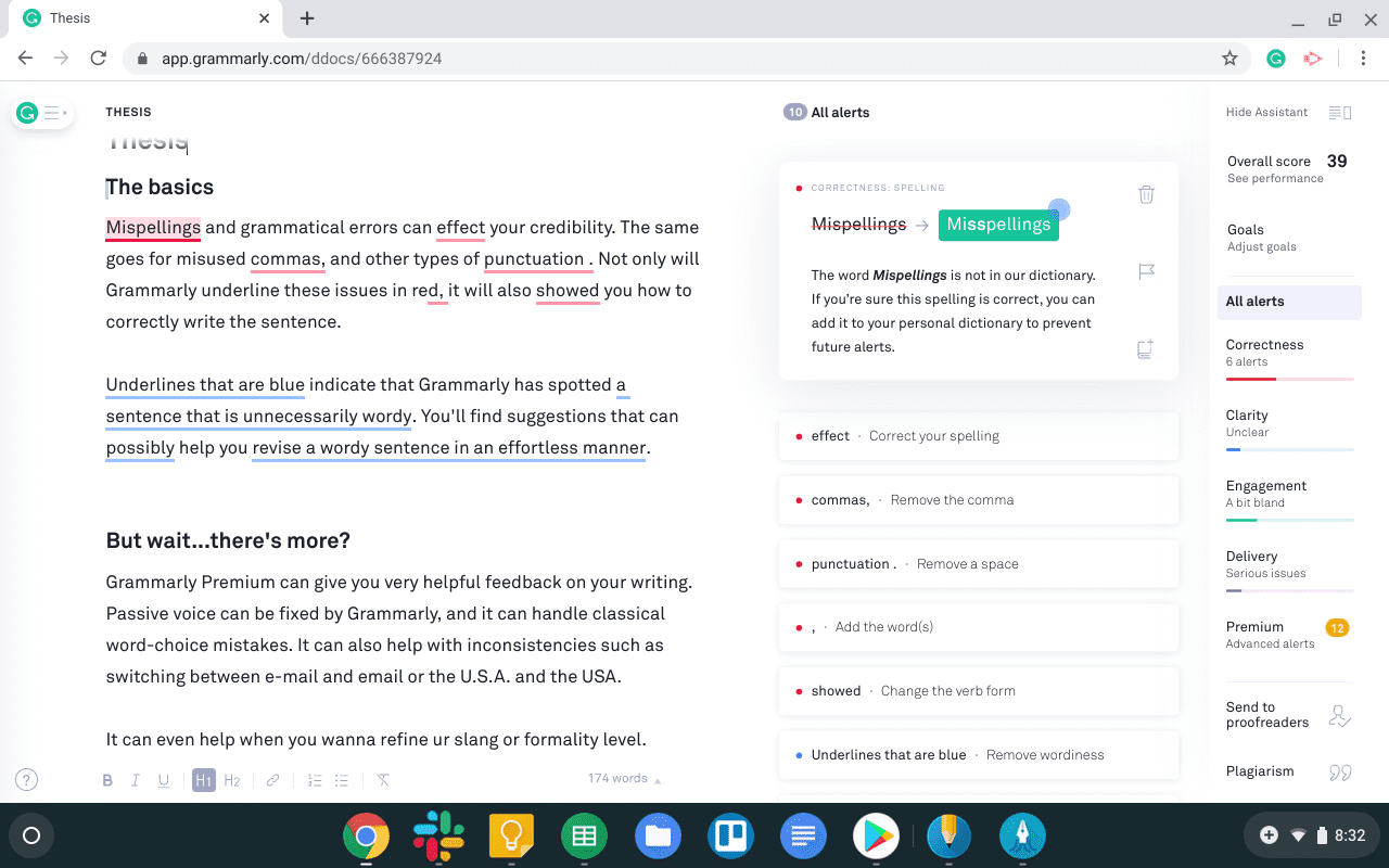 Get your Grammar correct using grammerly chromebook