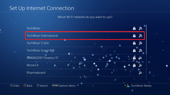 change dns on ps4- select wifi