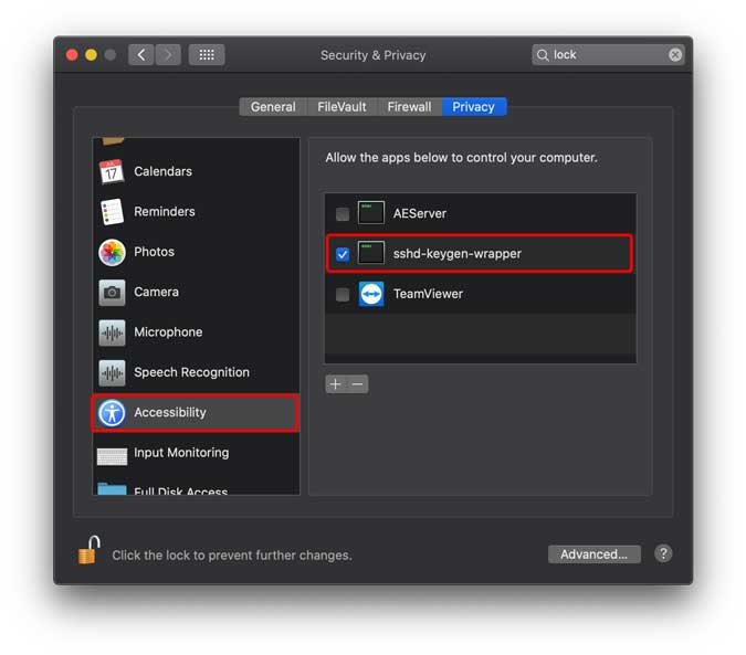 enable accessibility on mac