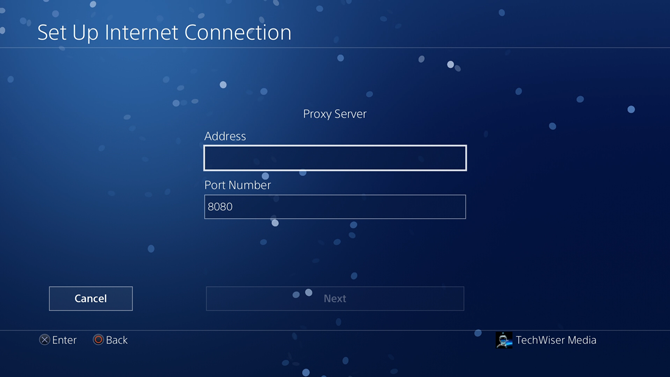 change dns on ps4- proxy server
