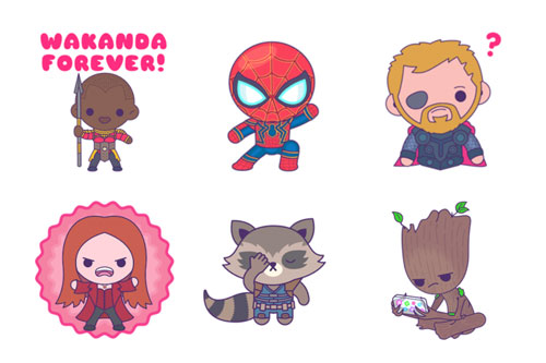 avengers stickers cute