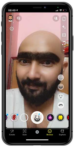 bald lens for snapchat
