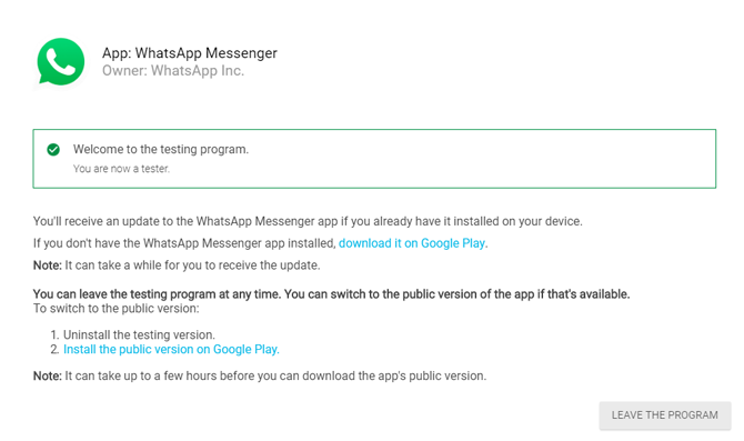 Stop People from Adding You to WhatsApp Groups- beta program