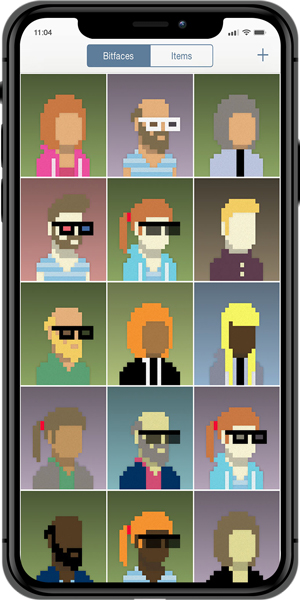 pixel art apps- bitface