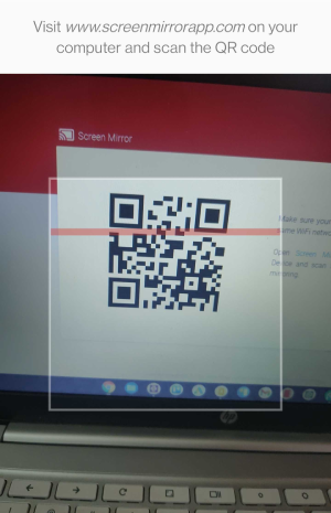 Scanning QR Code in Screen Mirror App