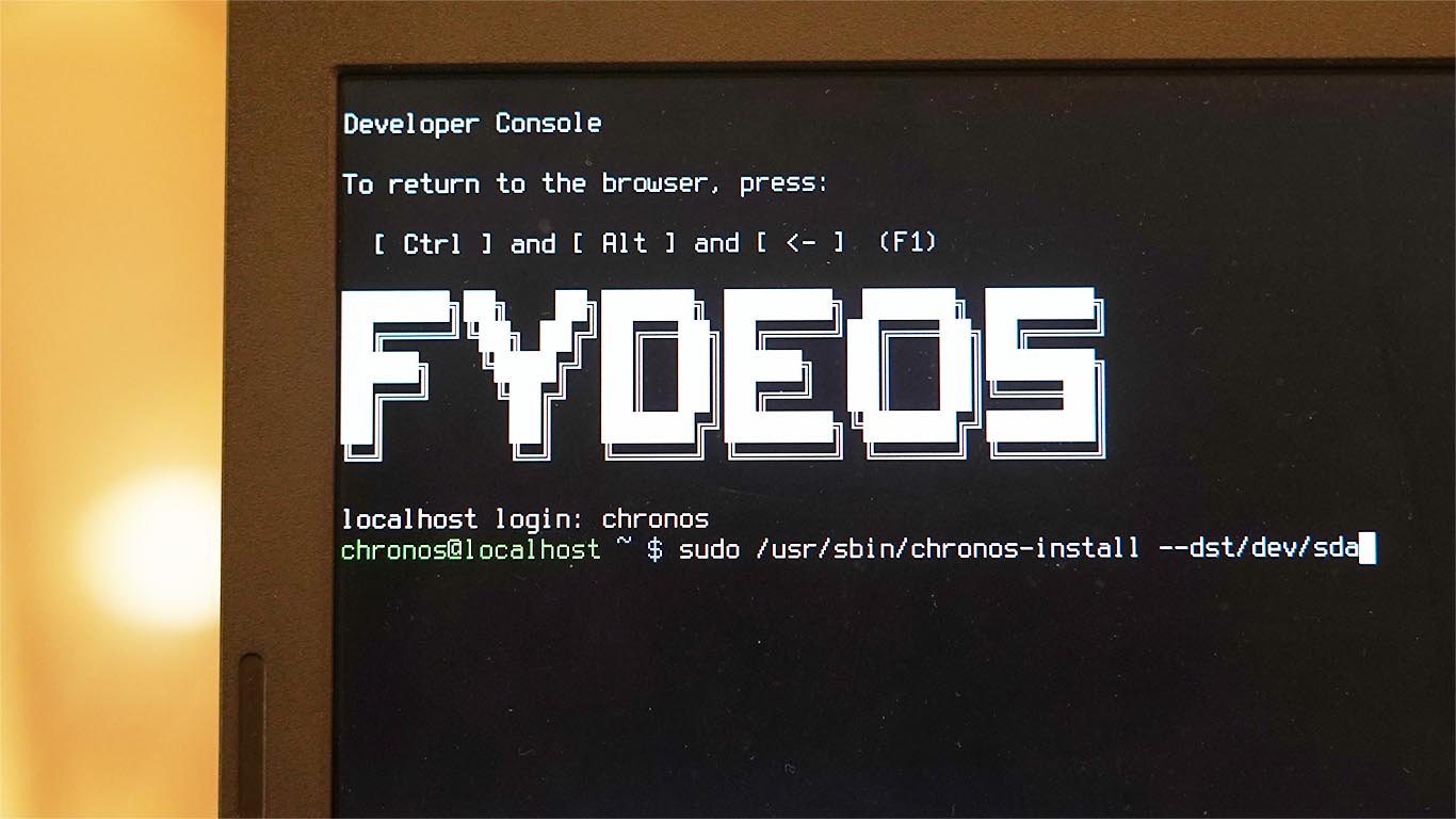 Fyde OS installation on thinkpad