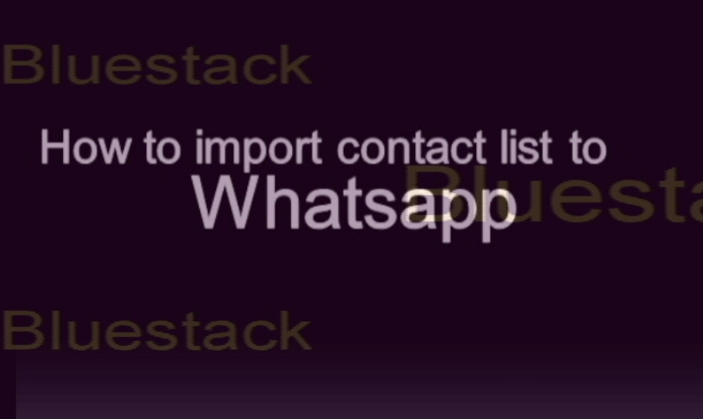 Cómo agregar contactos en WhatsApp en Bluestacks