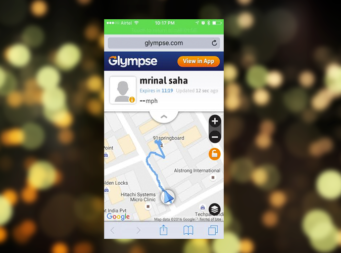 Cómo compartir su ubicación de GPS en tiempo real con GlyMPSE