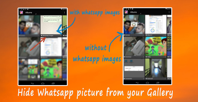 Cómo ocultar WhatsApp Picture / Videos de tu galería