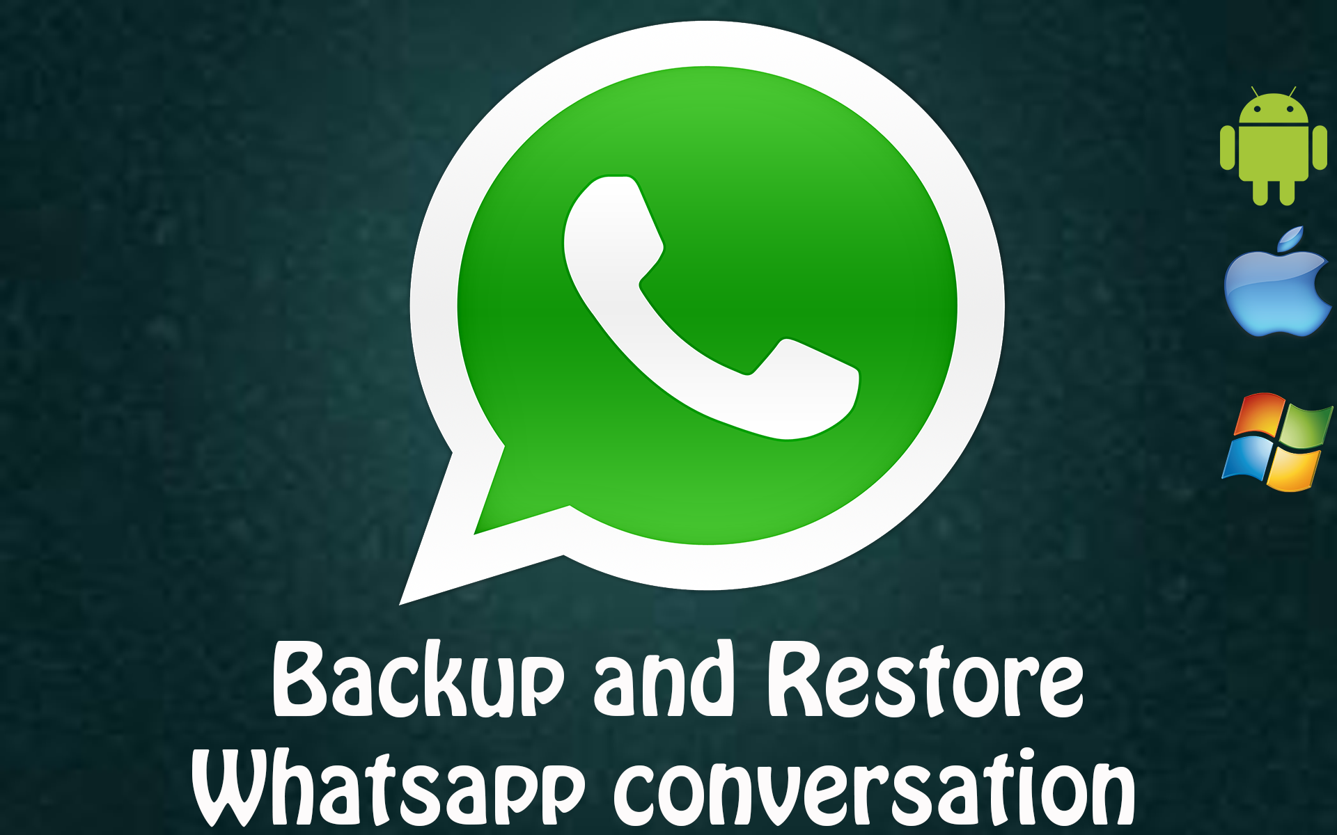 Copia de seguridad y restauración Eliminar accidentalmente la conversación de WhatsApp