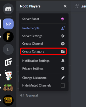 creating categories in your discord server 