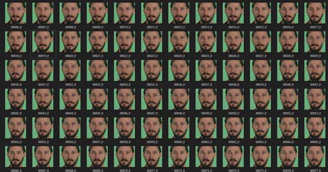 Shia LeBeouf face extracted from the destination video