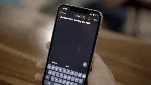 undo gesture on iPhone which is just double tapping three fingers on the screen.