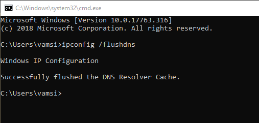 fix dns server not responding 11 - clear dns cache