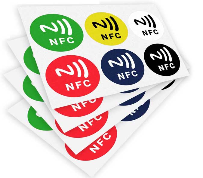 nfc tags in all sorts of colors