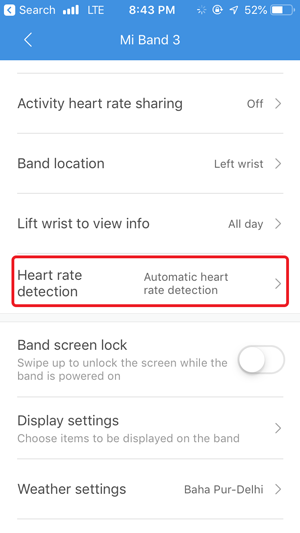 disable auto heart rate monitor- automatic heart rate