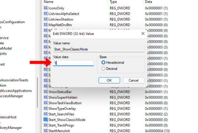 Changing the Registry Key value