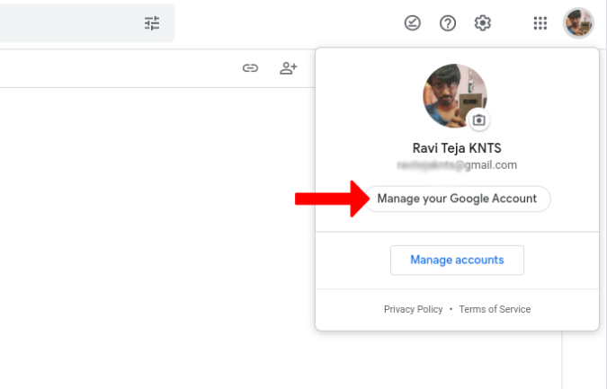 Opening Google Account from Google Drive 