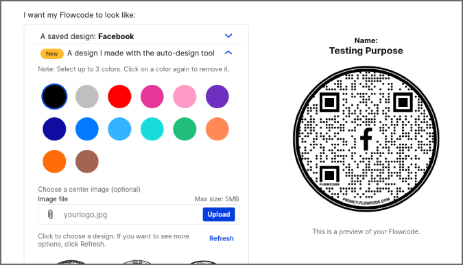 Customizing the QR Code in Flowcode