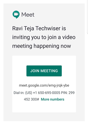 Joining meeting without internet 