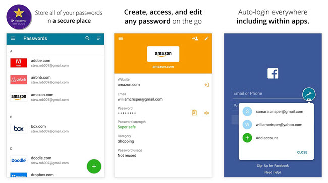 dashlane interface