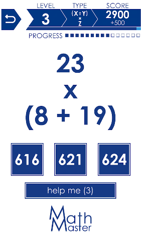 math game app - 06 - Math Master