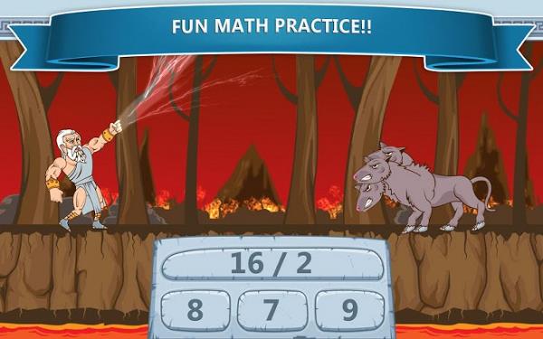 math game app - 08 - Zeus vs. Monsters