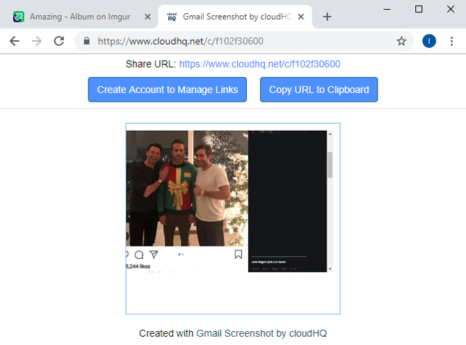 save screenshots in the cloud and share instantly