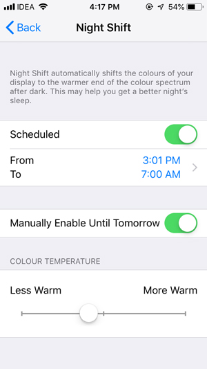 Apps To Remind you to Move at Work- night shift ios