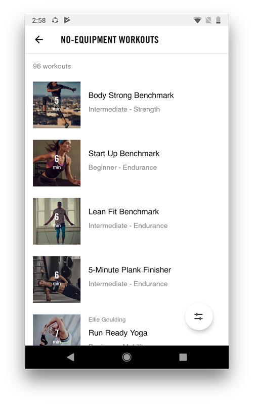 Nike Training Club - workout apps for android and ios
