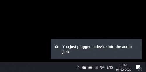 you just plugged in a device notification