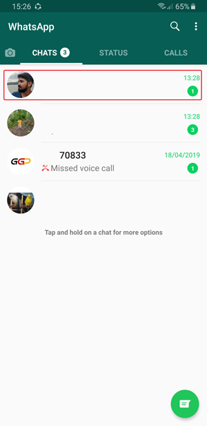 chat whatsapp custom notification- 